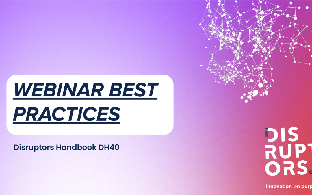 DH40 – Webinar Best Practices